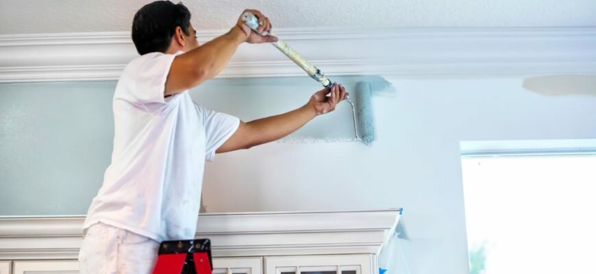 Покраска штукатурки своими руками
